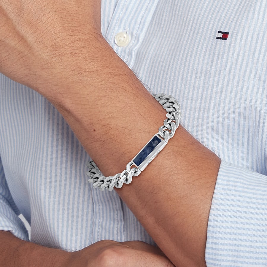 Tommy Hilfiger Semi Precious Bracelet Silver